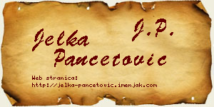 Jelka Pančetović vizit kartica